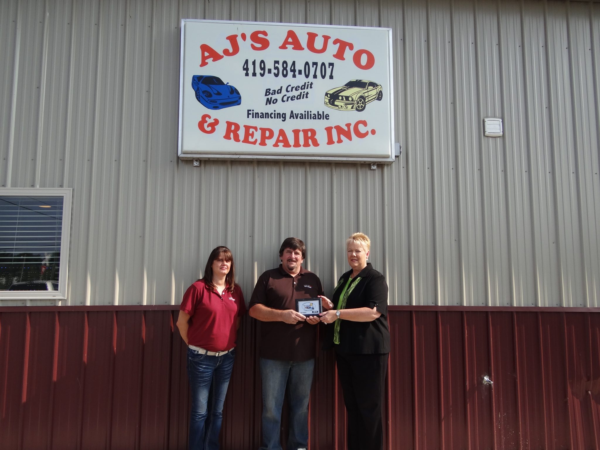 AJ's Auto Sales & Repair Joins Celina Mercer Co. Chamber Celina